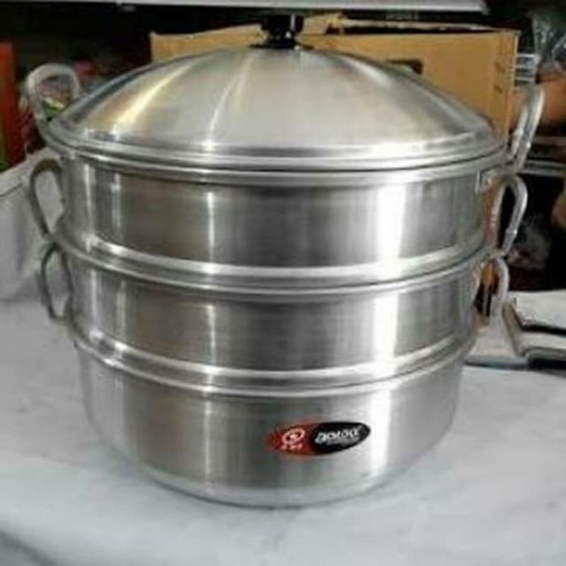 [ ⭐FREE ONGKIR⭐ ] Langseng Aluminium Jawa Maspion 40 susun 3 kukusan steamer tebal food grade ⭐♥️