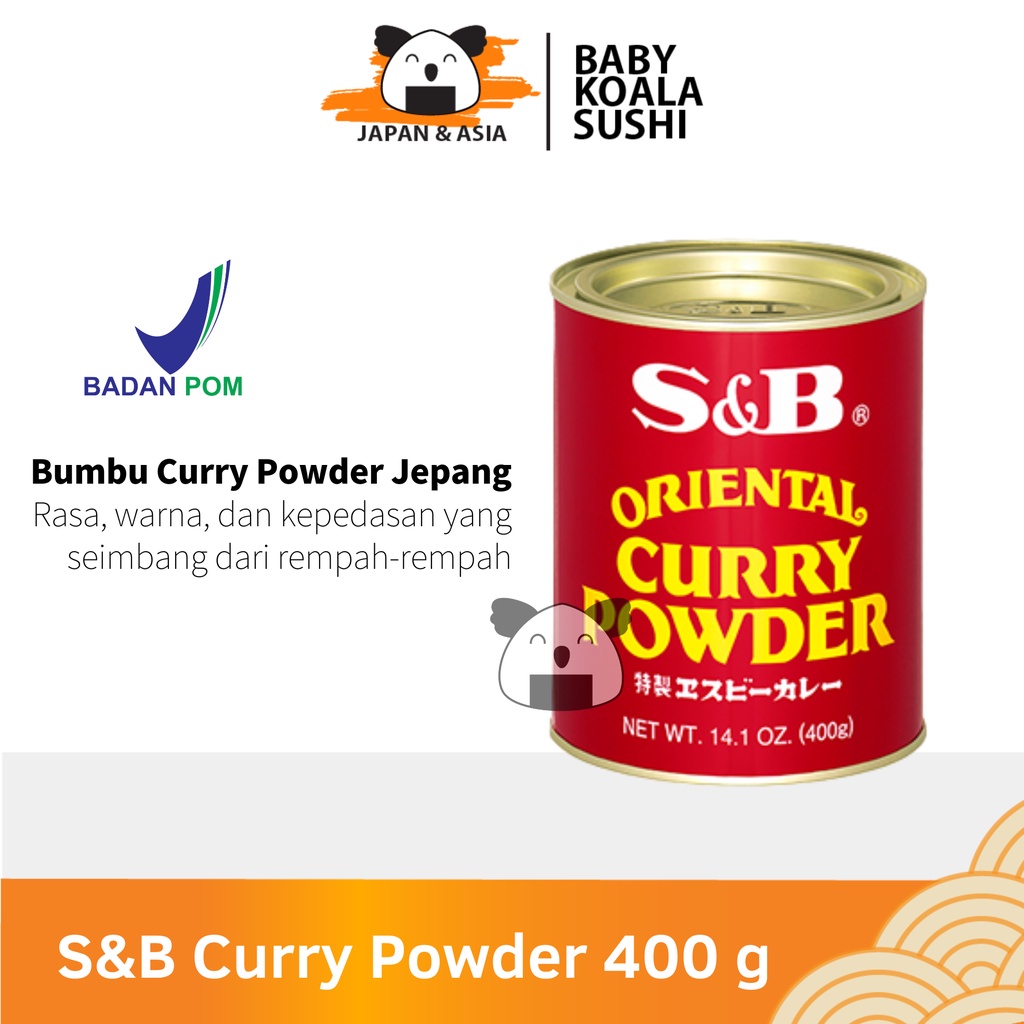 

S&B Japan Curry Powder 400 g │ Bubuk Rempah Kari Import Jepang S & B Kare