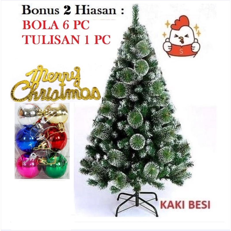 1,5 Meter Pohon Natal Hijau Salju putih Snow Tinggi 5 feet 5S 150 CM Besar 150CM Murah 1,5M M 4aa 5c KOMPLIT LENGKAP PAKET MODEL BARU 4c 5aa emas 1.5 5feet terang 4feet 6feet 1meter 2meter P150 S150