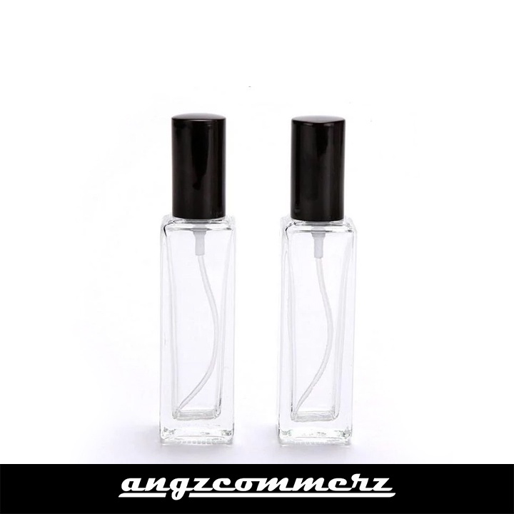Botol Parfum Kaca Bening Minyak Wangi Kotak Roll On Spray Glass Tebal