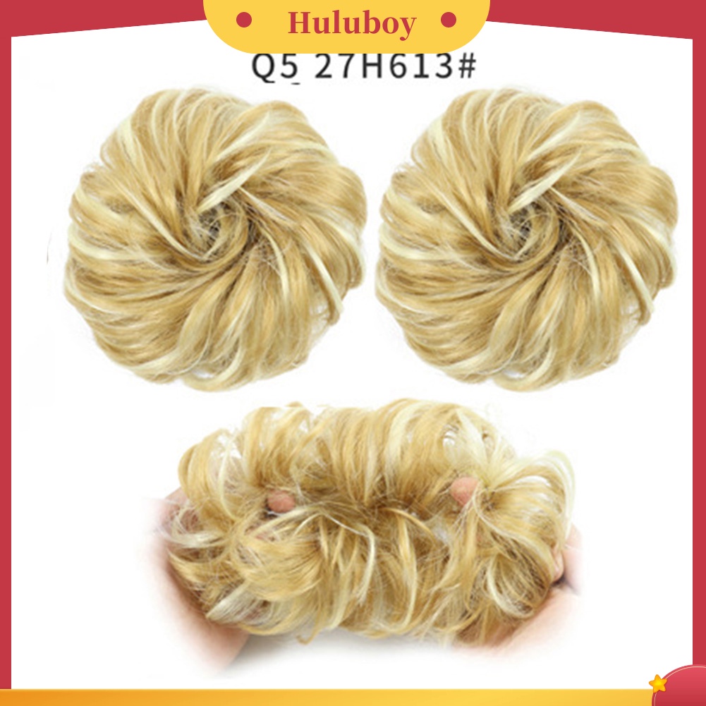Rambut Palsu Model Bun Ponytail Keriting Messy Untuk Wanita