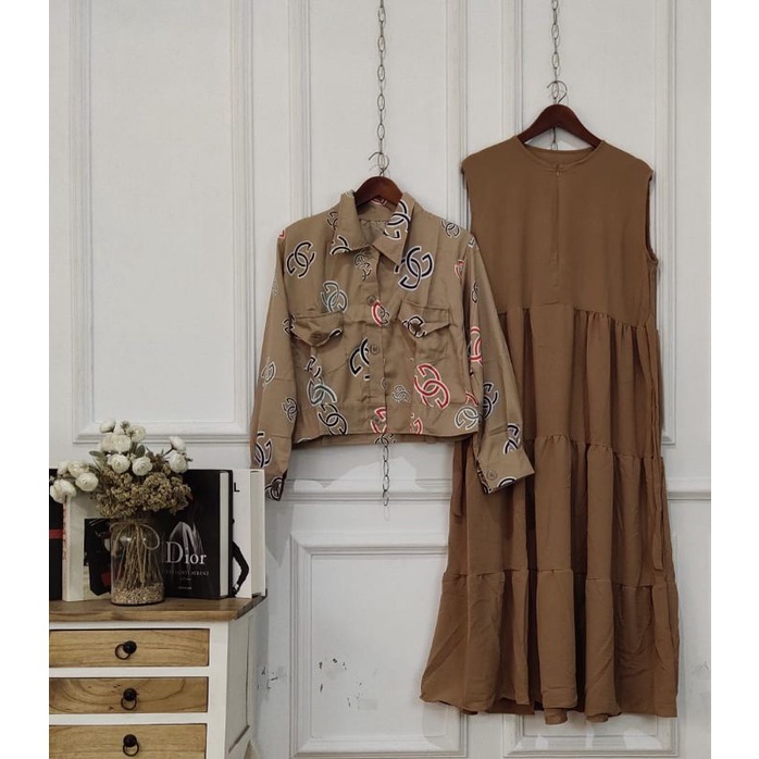 GAMIS 2IN1 GG//Matt.Inner Crinkle Airflow//Matt.Outer syakila//ld 100,Ld.110cm