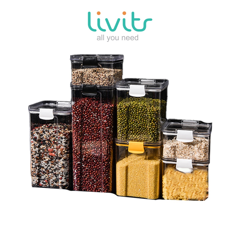 TOPLES KOTAK SNACK KEDAP UDARA | CEREAL CONTAINER | FOOD STORAGE JAR | KONTAINER MAKAN | GRAIN JAR