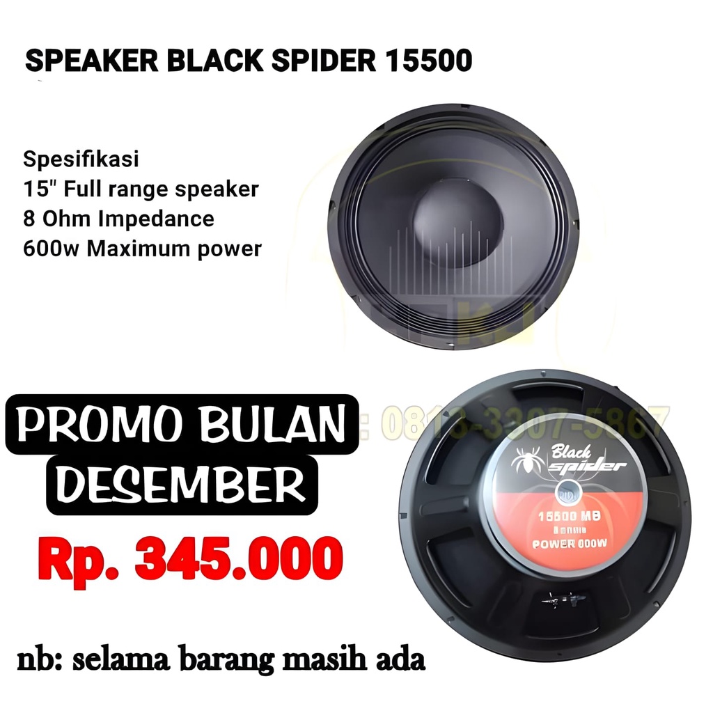 Jual Speaker Black Spider Blackspider Inch Mb Inchi Inch Shopee Indonesia