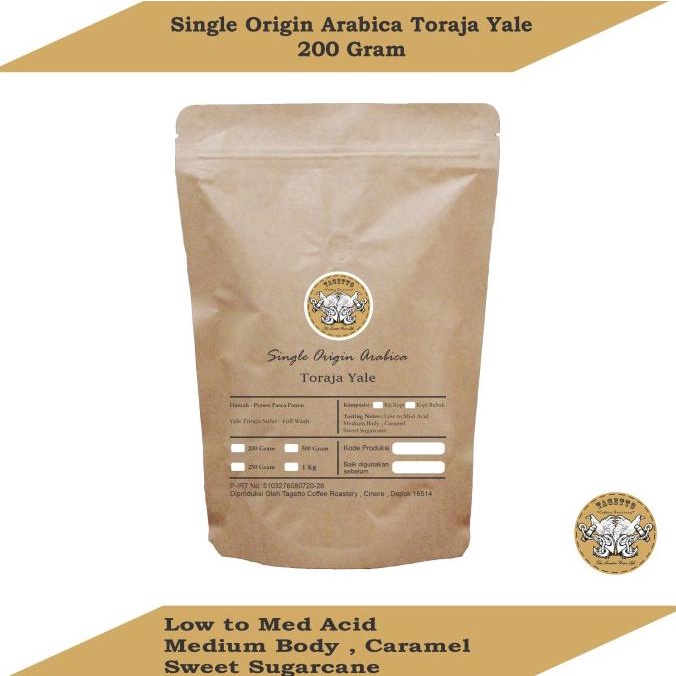 

[BISA COD] KOPI ARABIKA TORAJA YALE 200GR BIJI KOPI ATAU KOPI BUBUK