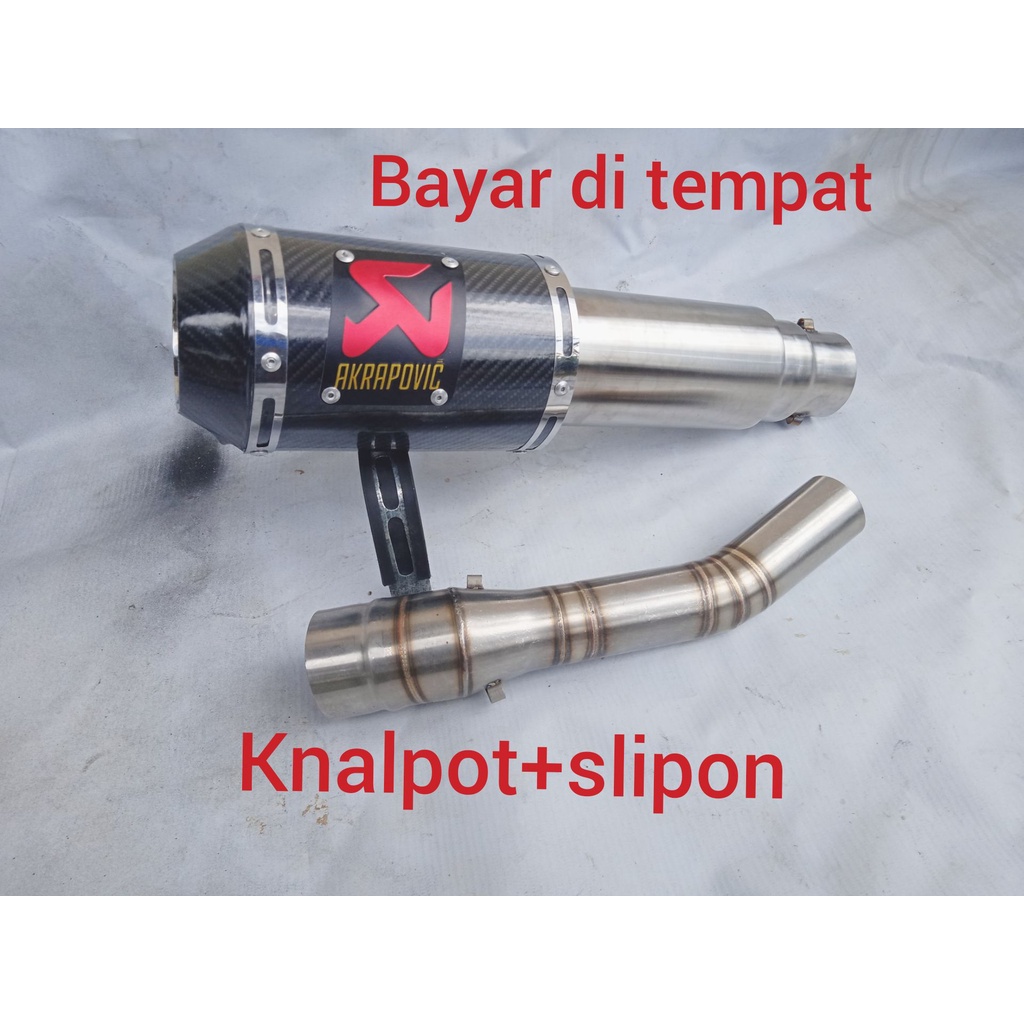 Knalpot racing slip-on Akrapovic GP Lorenzo carbon cbr150r new cb150r