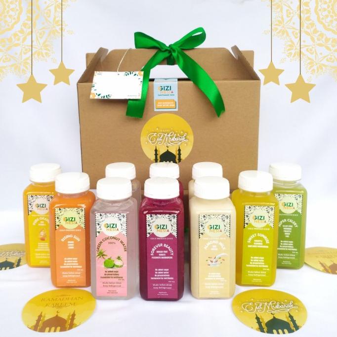 

10btl Ekstra Fit Cold Pressed Juice Hampers Ramadhan Lebaran IdulFitri