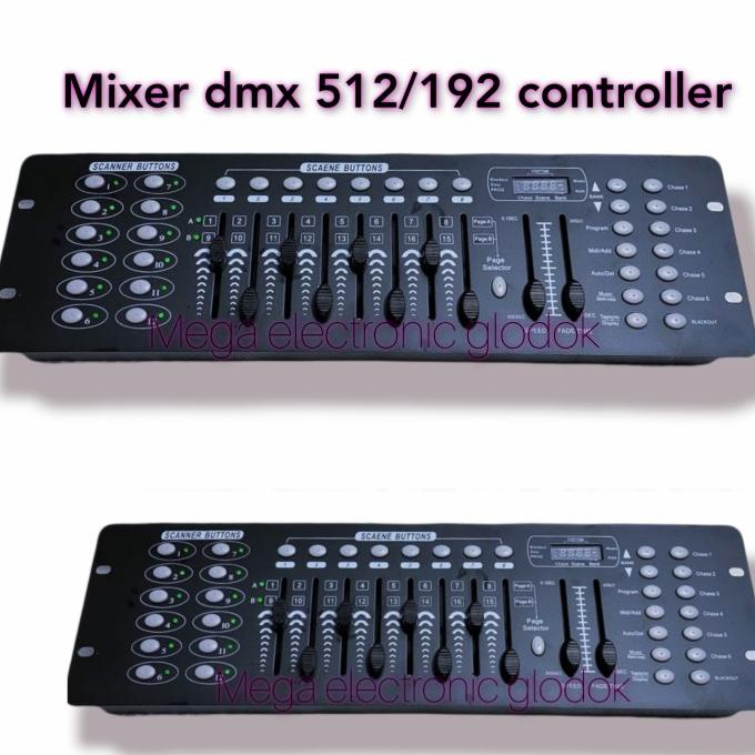 mixer lampu lighting panggung dmx 512/192 controller