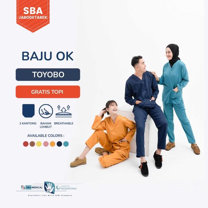 Baju OK Toyobo / Baju Medis Lengan Panjang / Bahan Toyobo