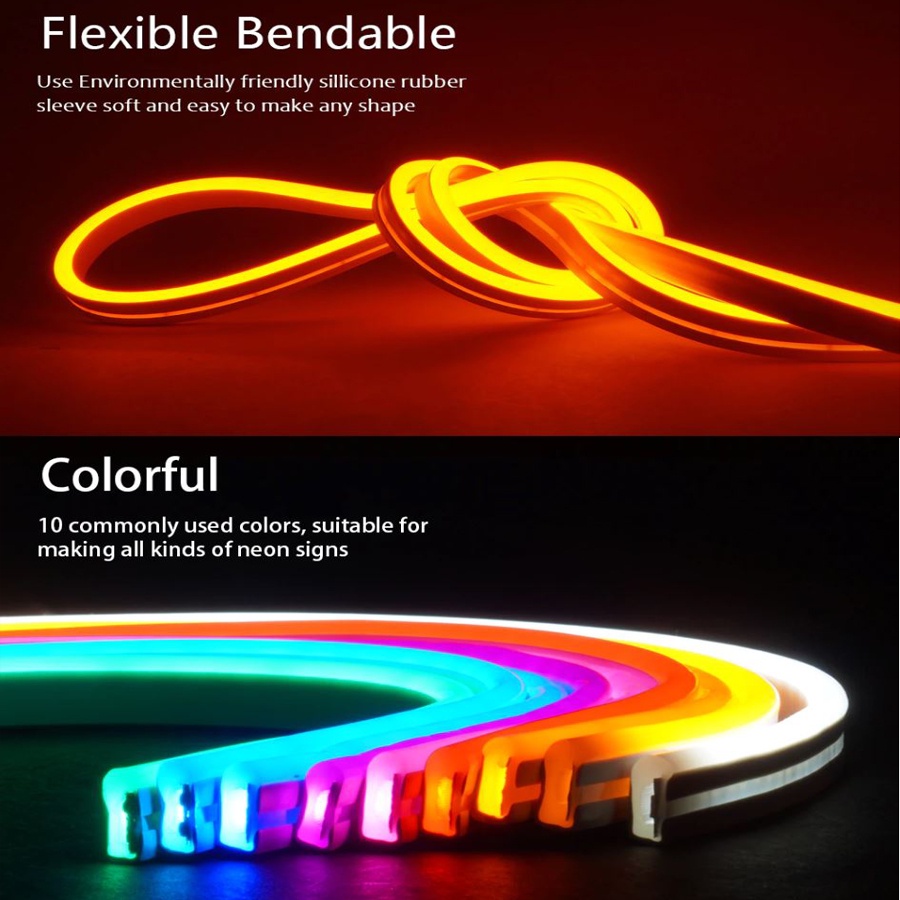 Lampu LED Neon Flex Strip Light Flexible 220V IP65 Waterproof