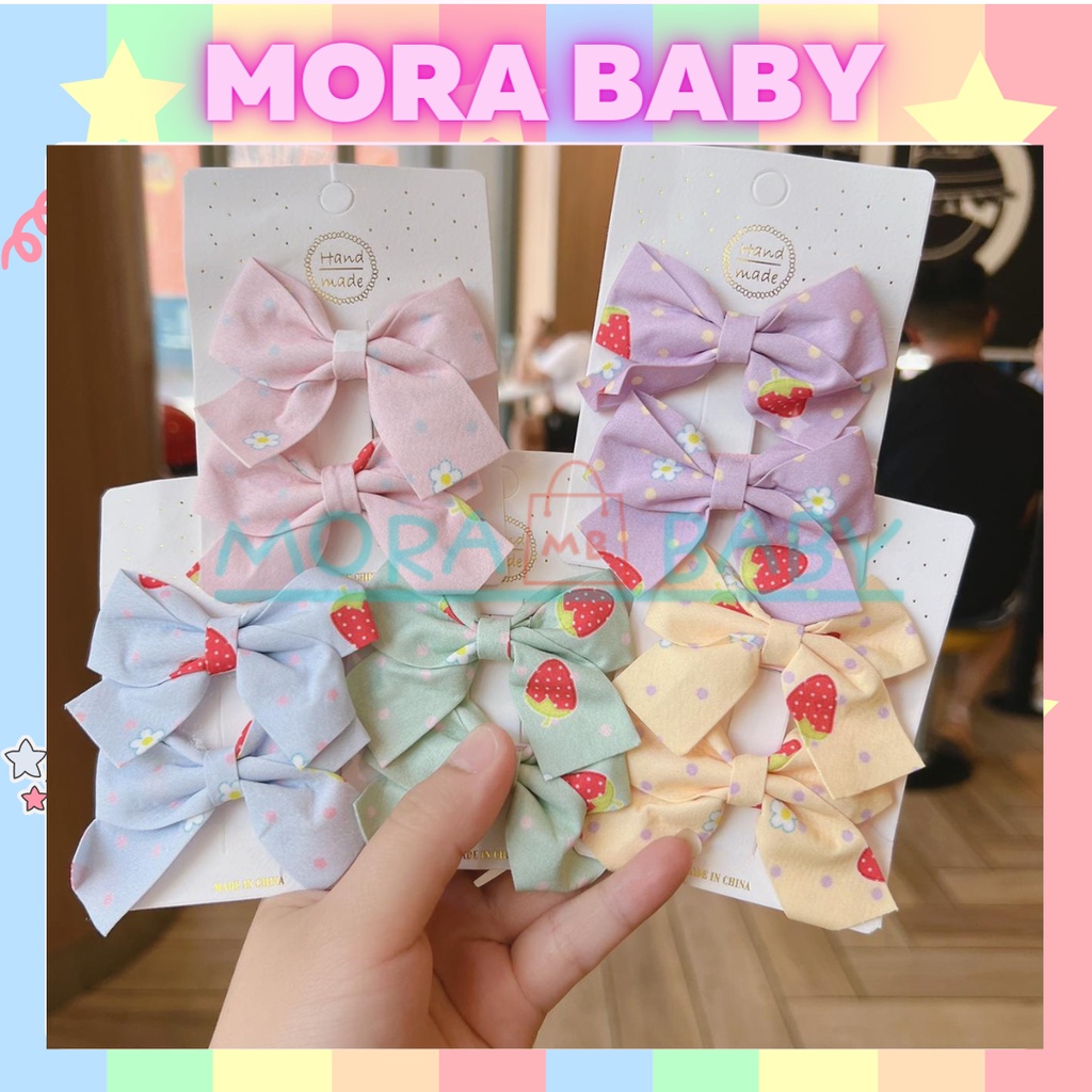 JEPITAN RAMBUT PITA RAMBUT ANAK SET 2 PCS MOTIF STRAWBERRY LUCU/JEPITAN RAMBUT ANAK LUCU/JEPITAN RAM