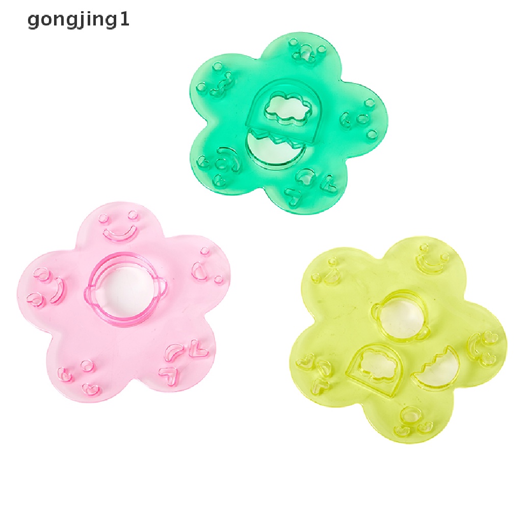 Ggg 3Pcs Cetakan Ekspresi Wajah Kartun Rice Ball Mold DIY Alat Emboss ID