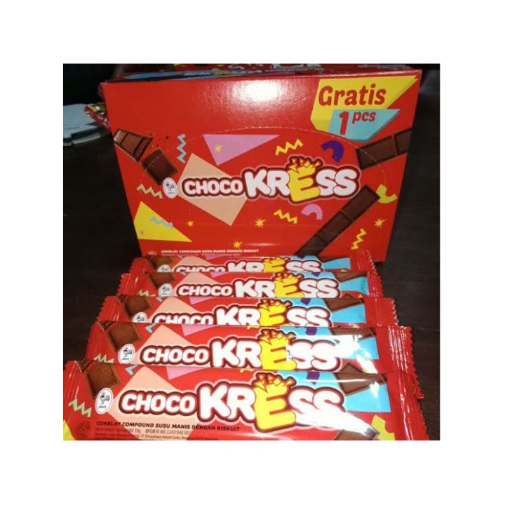 Cokelat ayam jago choco kress  ( 1 box isi 12+1 promo ) coklat enak dan murah