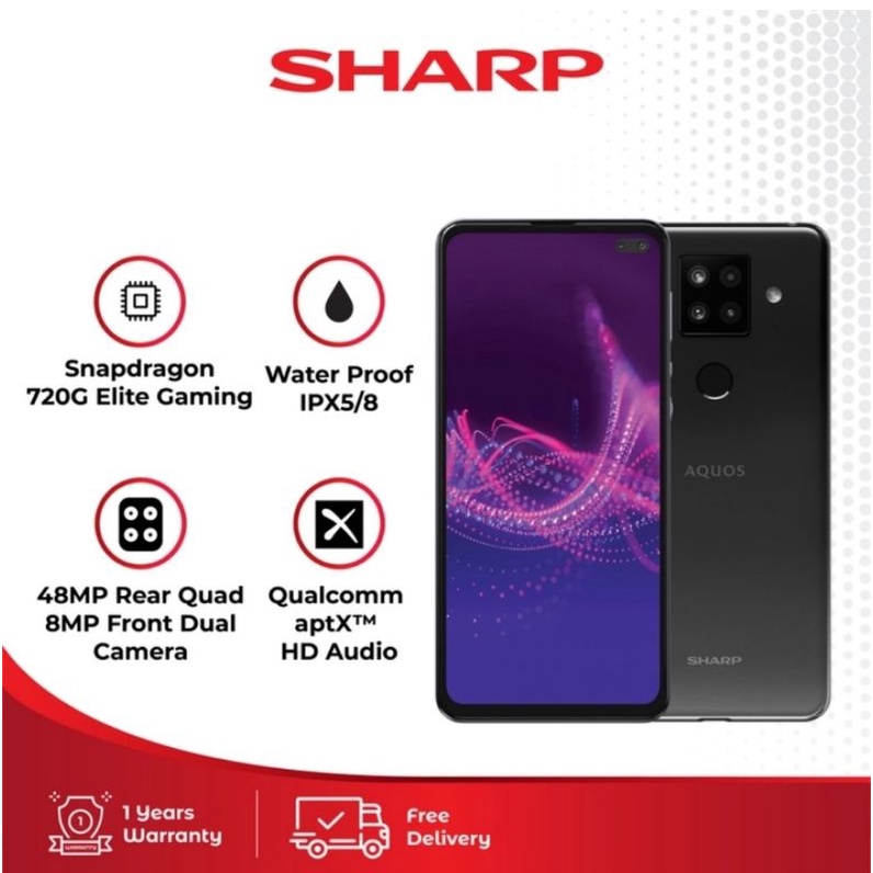 Sharp Aquos Sense 4 Plus 8/128GB Garansi Resmi