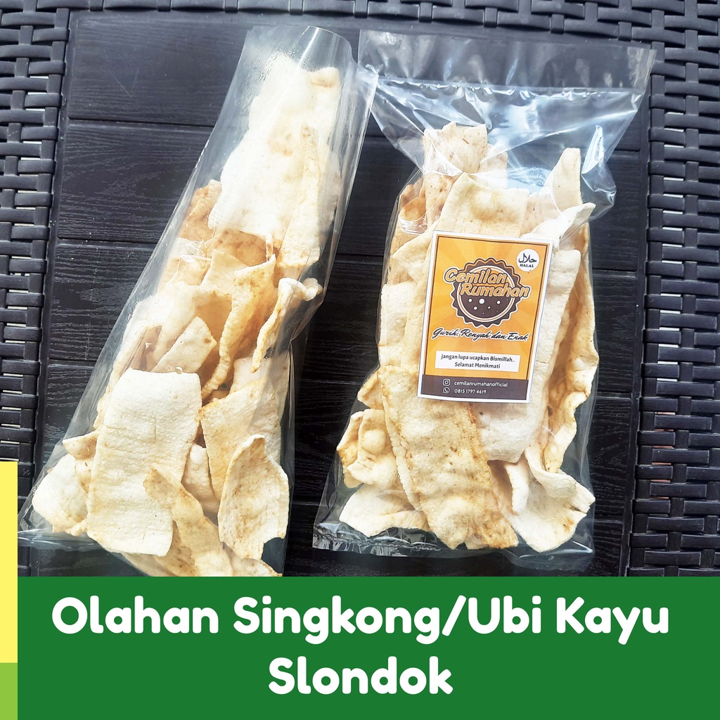 Jual Kerupuk Slondok Olahan Singkong Ubi Kayu Pedas Manis Gurih