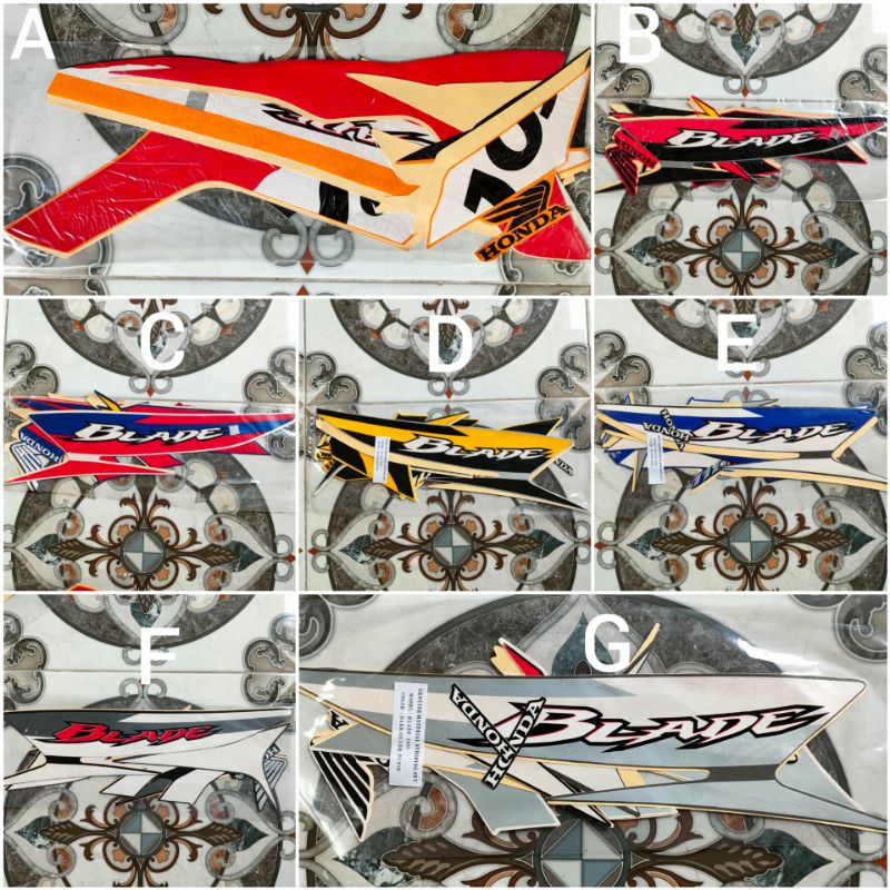 Striping Honda BLADE 2009 REPSOL/stiker bodi blade repsol 09 pertama