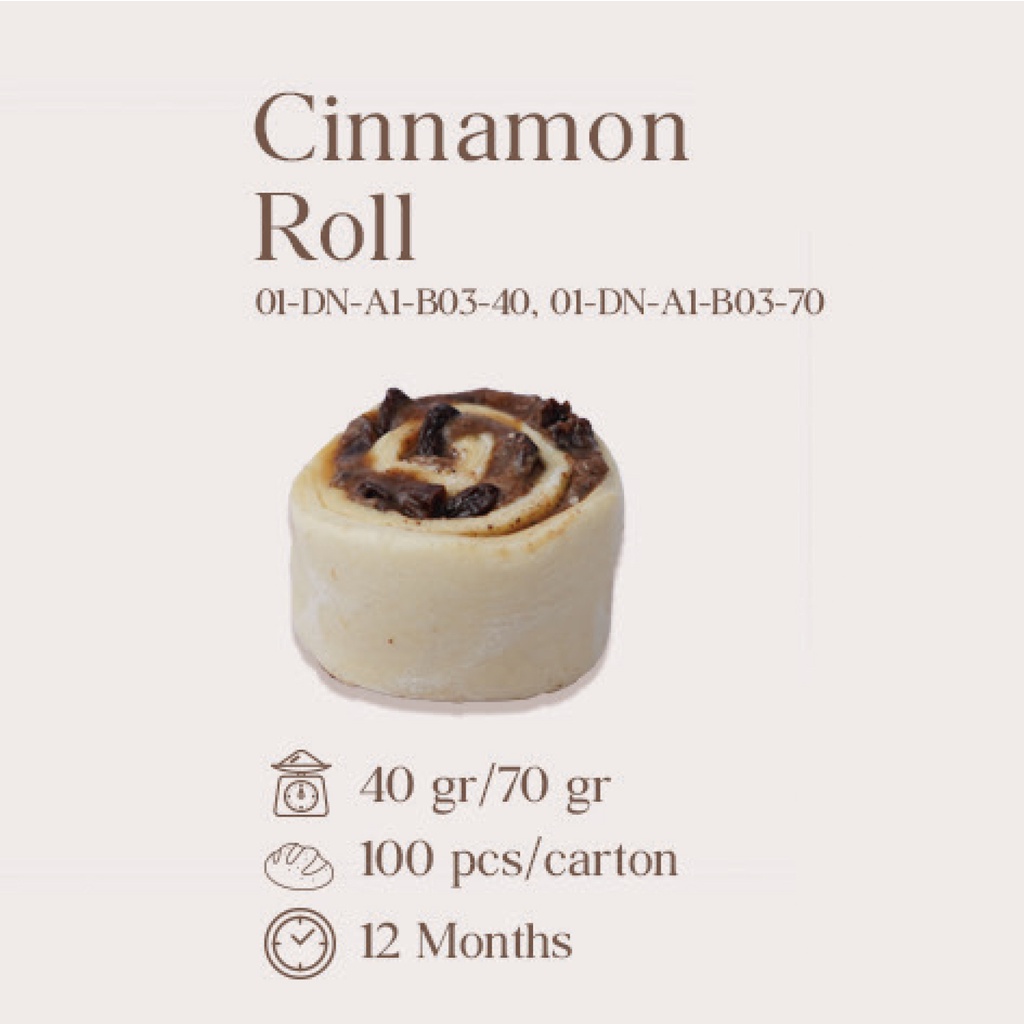 

CINNAMON ROLL FROZEN DOUGH/READY-TO-PROOF