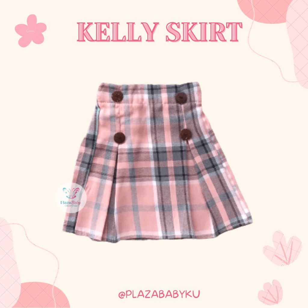 SALE 10.10 Plazababyku KELLY SKIRT Rok Anak Pendek Popsy Skrit Anak Perempuan 1-5 tahun