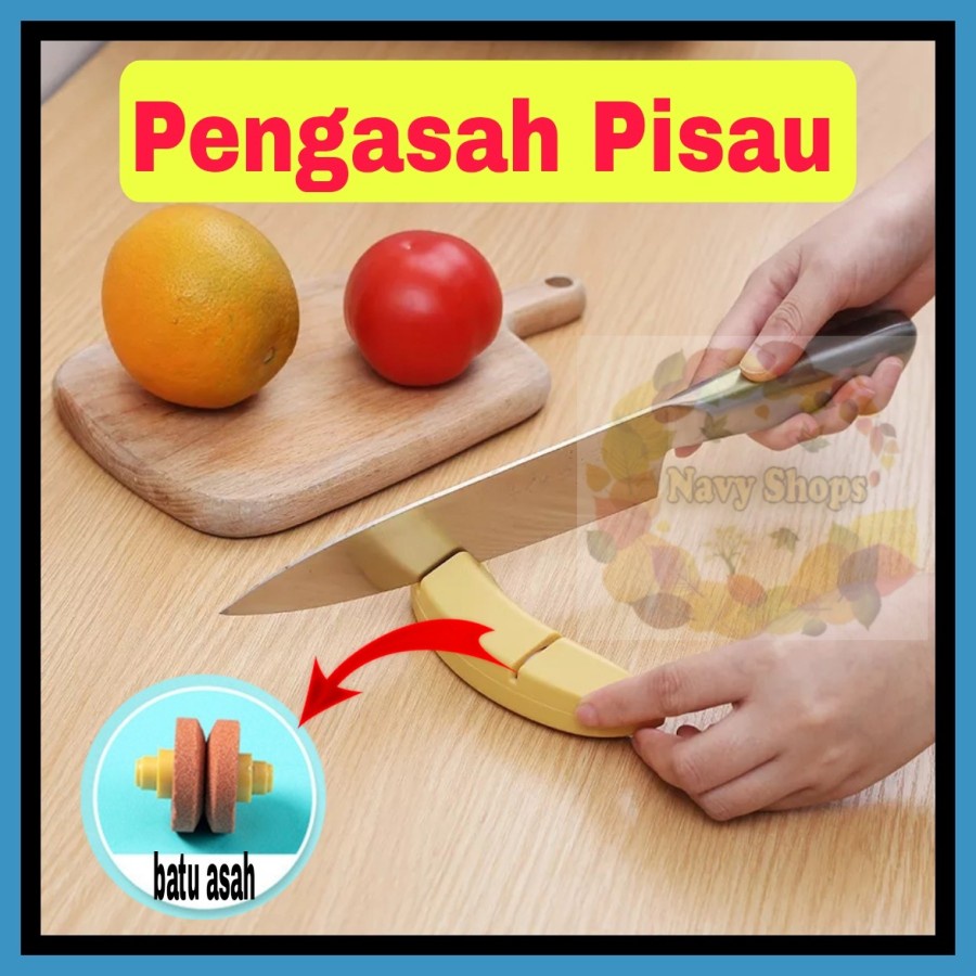 NA - Asahan Pisau Mini Model Pisang Knife Sharpener Pengasah Pisau KSB