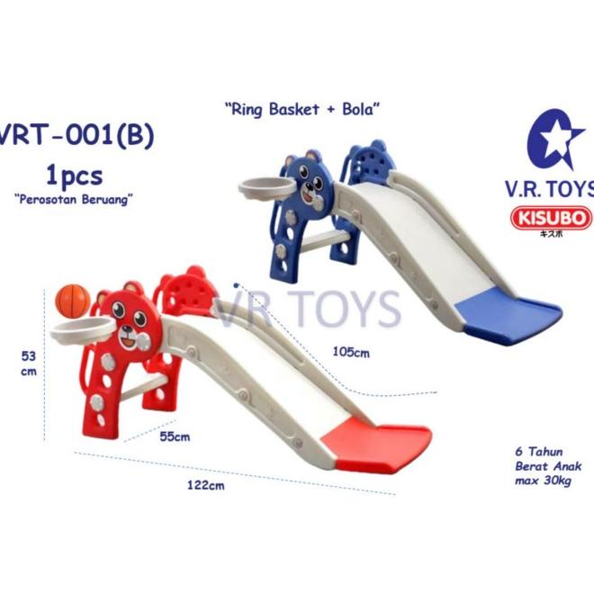 Perosotan Anak Ring Basket Bola Playground Indoor Motif Beruang Vrt001