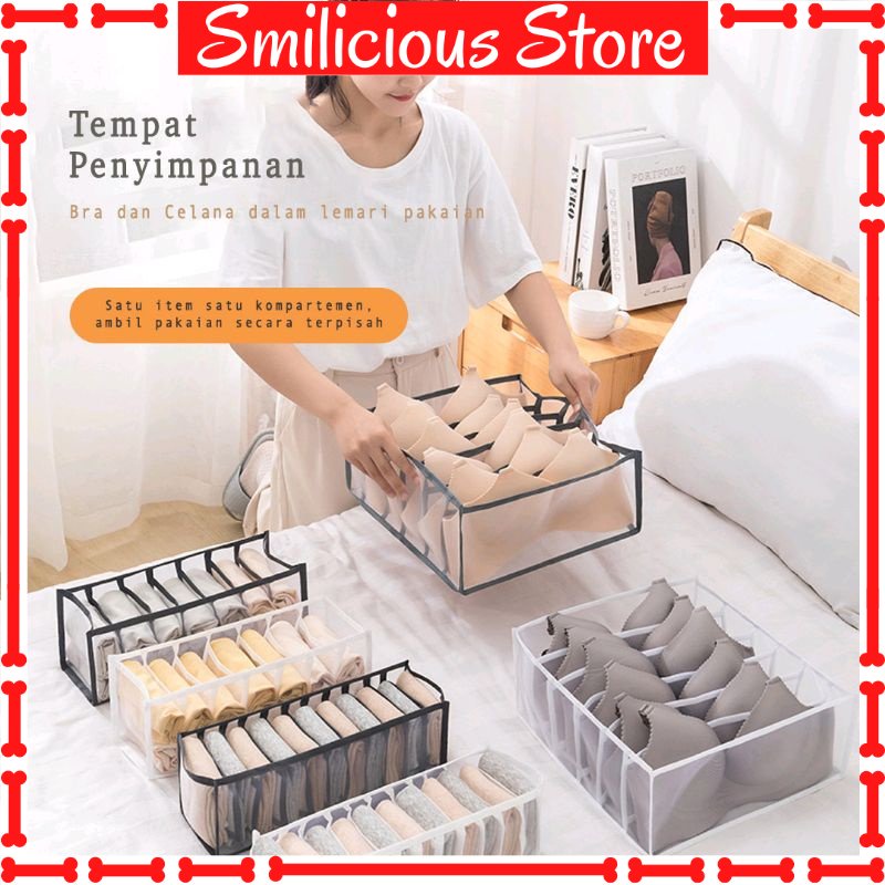 Tempat Penyimpanan Pakaian Dalam Kaos Kaki Bra Underware Kolor / Storage Organizer Pakaian Dalam