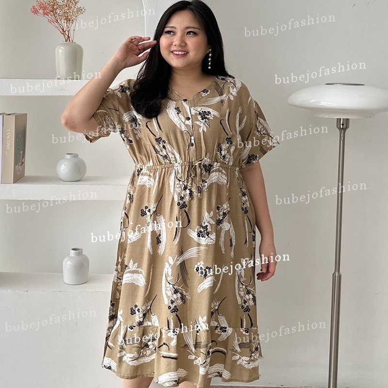 home dress jumbo lolita ada kancing hidup lingkar dada 130/home dress big size/dress jumbo/daster jumbo kekinian/dress jumbo kekinian