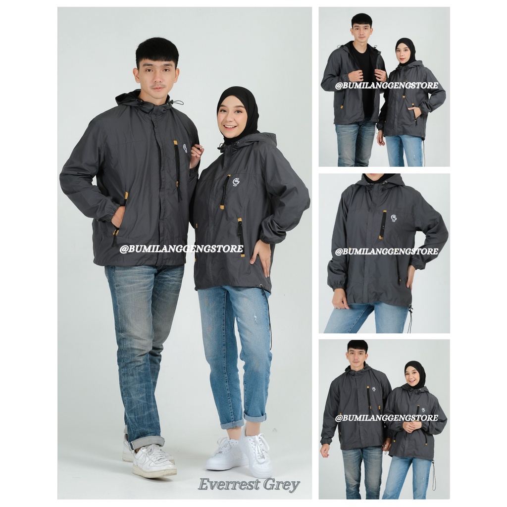 Jaket Couple Parasut Jumbo Waterproof Original FCF SINAI Size M L XL XXL / Jaket Gunung Pria Waterproof FCF