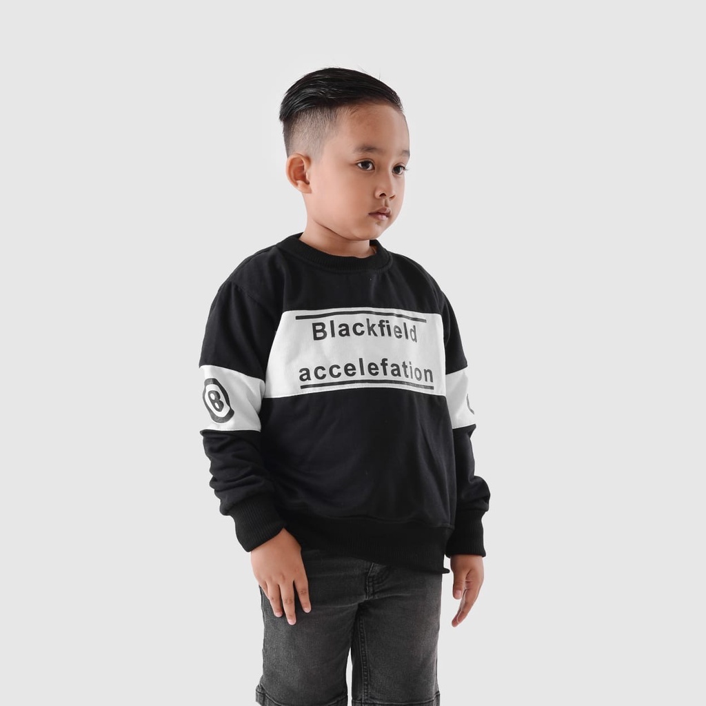 sweater anak crewneck anak laki laki perempuan unisex Usia 4-8 Tahun Blackfield Original