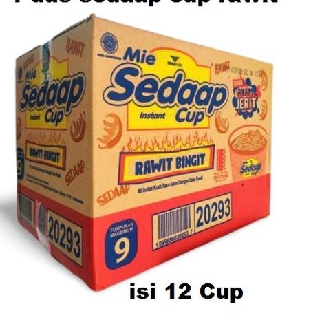 

BAYAR DITEMPAT✔️[ 1 dus ] mie sedaap cup rawit bingit [ 77 gram x 12 cup ]|KD4
