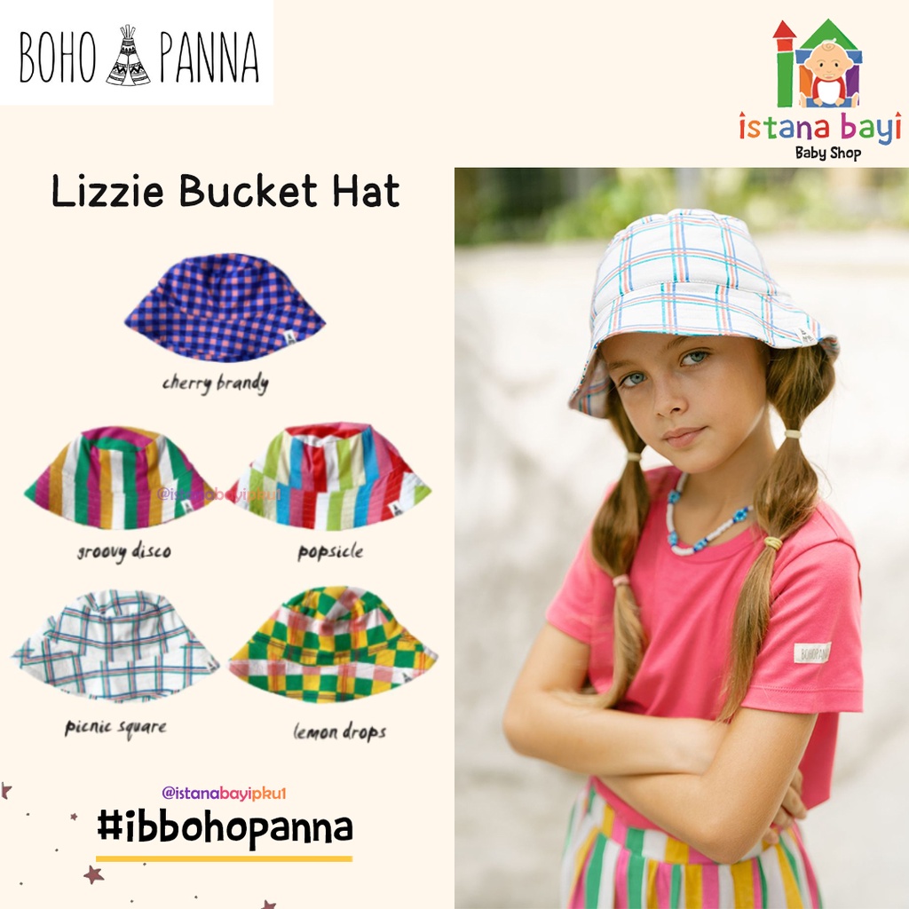 BOHOPANNA LIZZIE BUCKET HAT / LIZZIE BUCKET HAT / BUCKET HAT BOHOPANNA