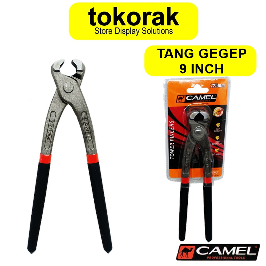 TANG GEGEP 9 INCH CAMEL TANG CATUT POTONG KAWAT KAKAK TUA TOWER PINCER