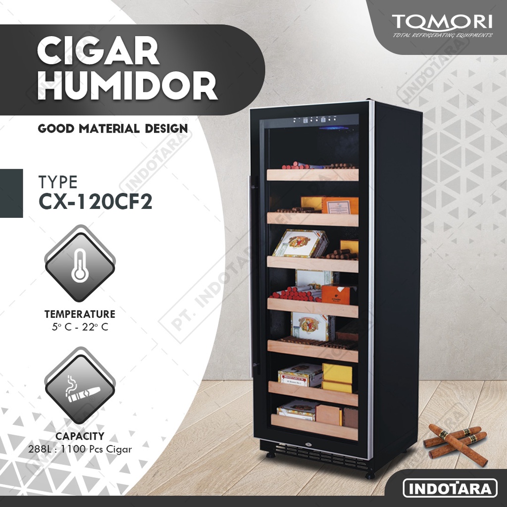 Tempat Penyimpanan Cerutu - Tomori Cigar Humidor CX-120CF2