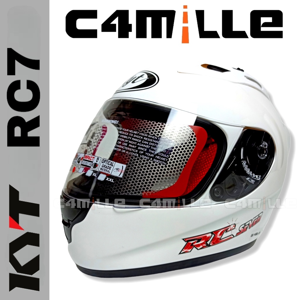 HELM KYT RC 7 WHITE  RC7 FULL FACE
