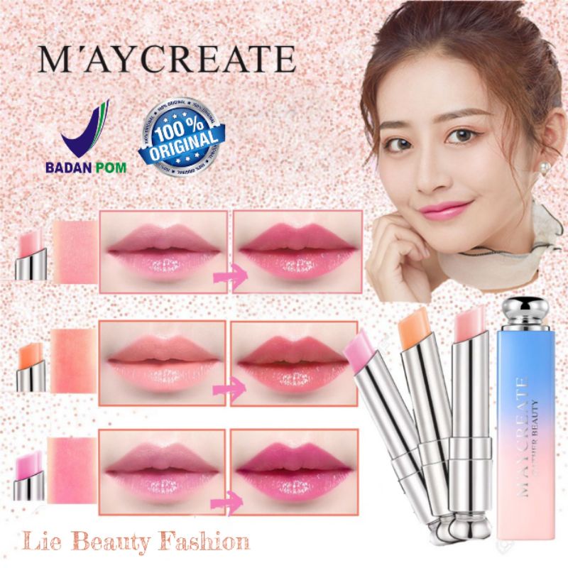 Lipstik Maycreate Original BPOM Korean Style Color Changing