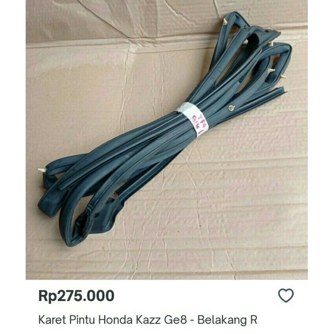 Karet pintu honda jazz ge8-belakang R