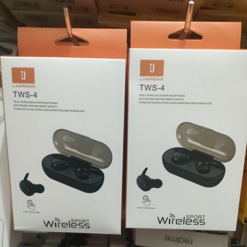 Handset handfree Hf  Bluetooth JBL TWS 4 Wireless Earphone Bluetooth TWS4
