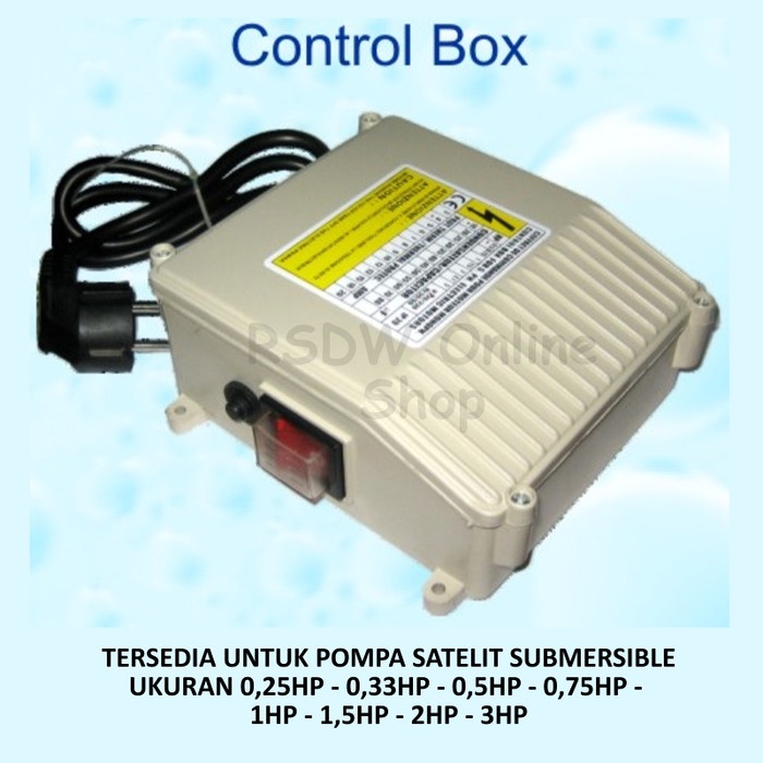 Pompa Panel Control Kontrol Box Pompa Air Satelit Submersible Pump Water