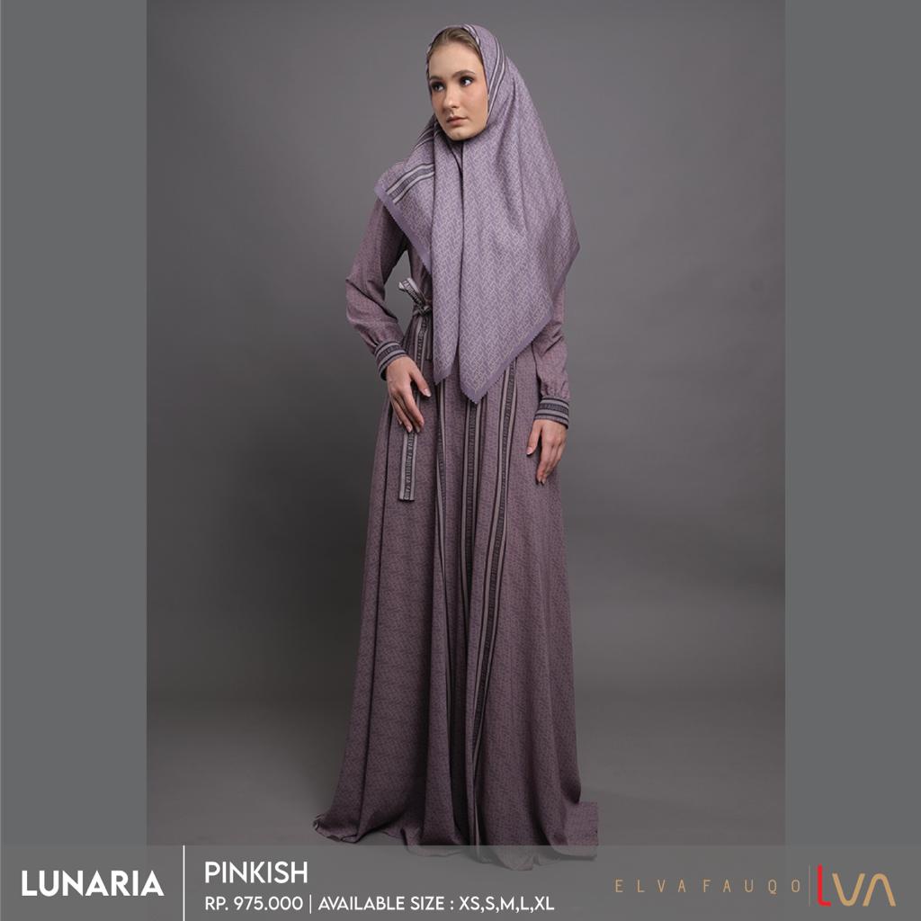 GAMIS LUNARIA BY LVA TRENDY ELEGAN MODIS SIMPLE KEKINIAN BEST SELLER