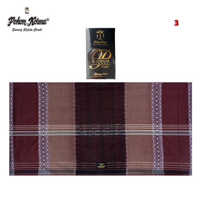 Sarung Pohon Korma Platinum Timbul Songket LLB - 3