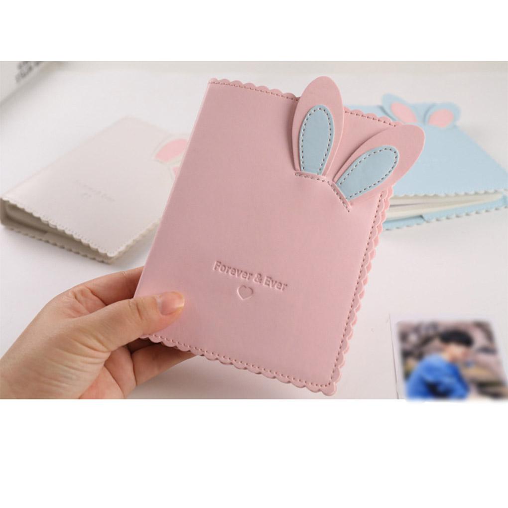 Huit Album Foto Warna Solid Menggemaskan Bentuk Hewan Tahan Debu Lembab Kartu Nama Postcard Holder Koleksi Buku Aksesoris