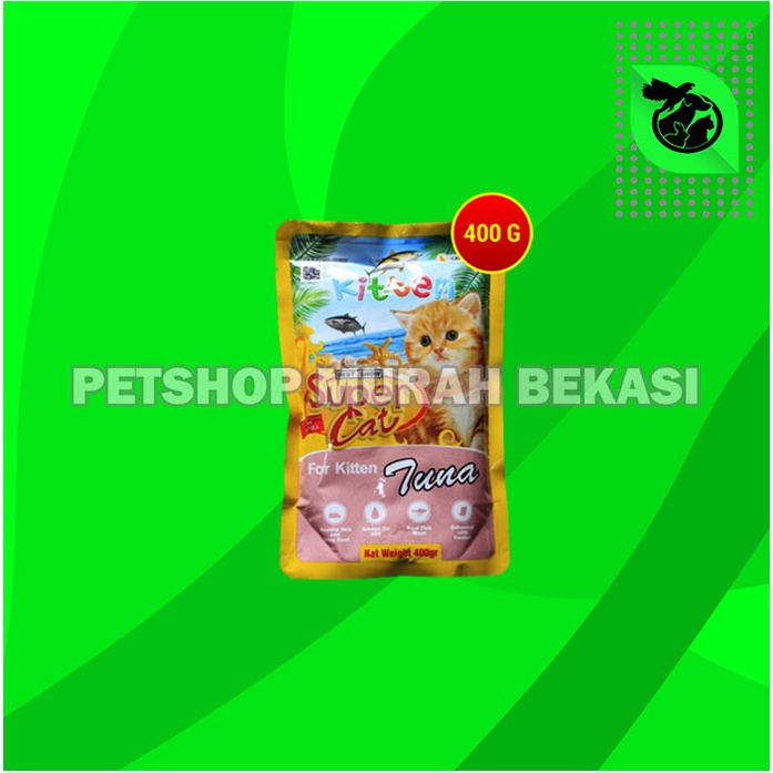 Super Cat Pouch Makanan Basah Kucing Wet Food SuperCat 400 Gram