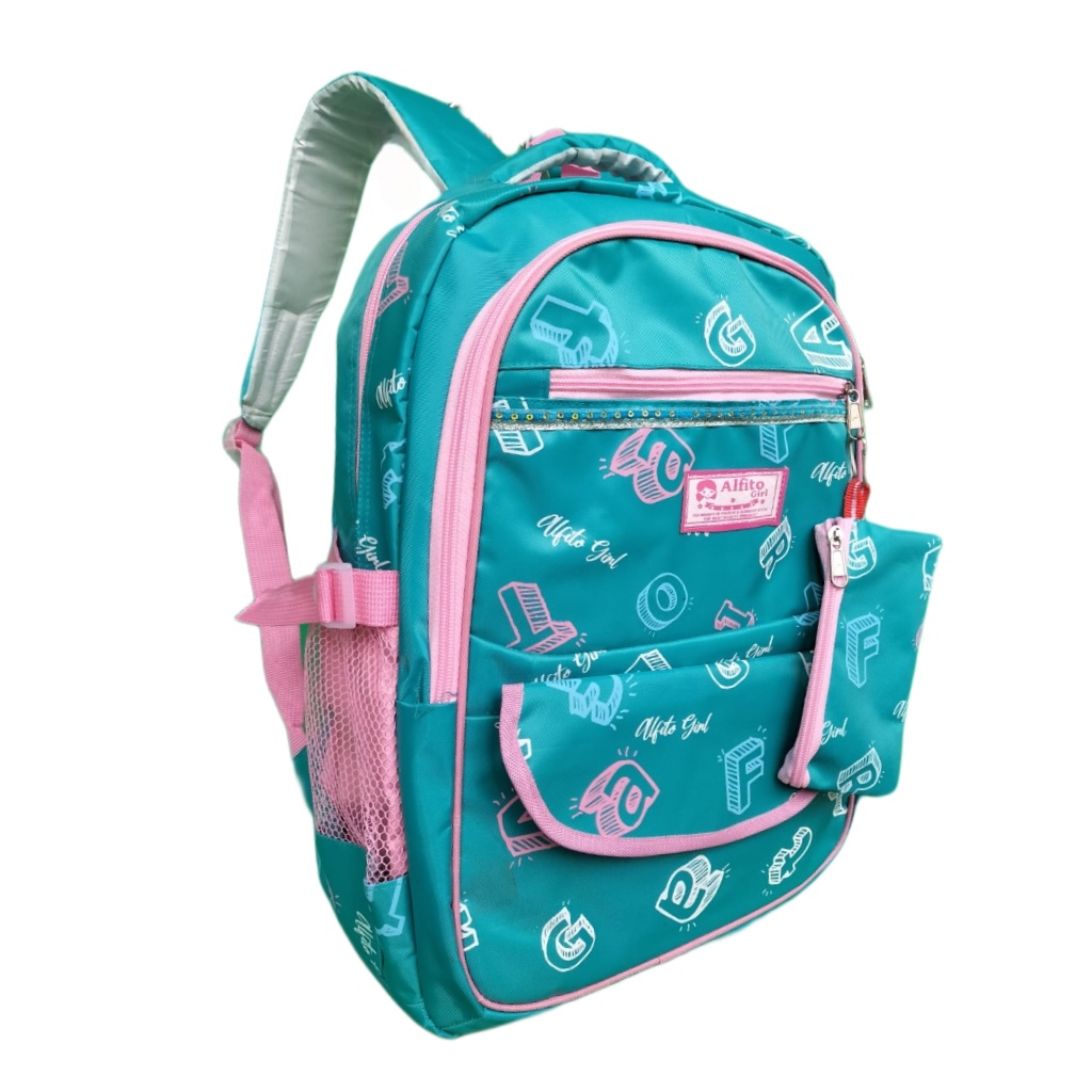 Alfito Girl Tas Ransel Wanita Backpack Laptop 15 inch Warna Jumbo