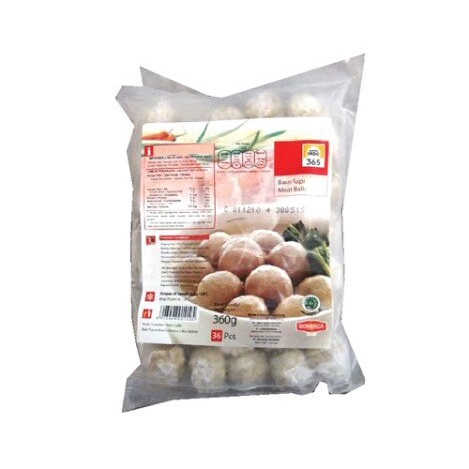 

Makanan Beku Olahan 365 Baso Sapi 360gr, Sameday Instan Delivery Jogja