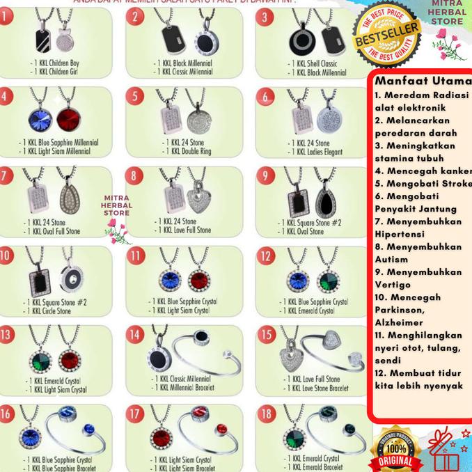 Promo 2 Kalung KK Liforce Kalung Peredam radiasi KK Indonesia original