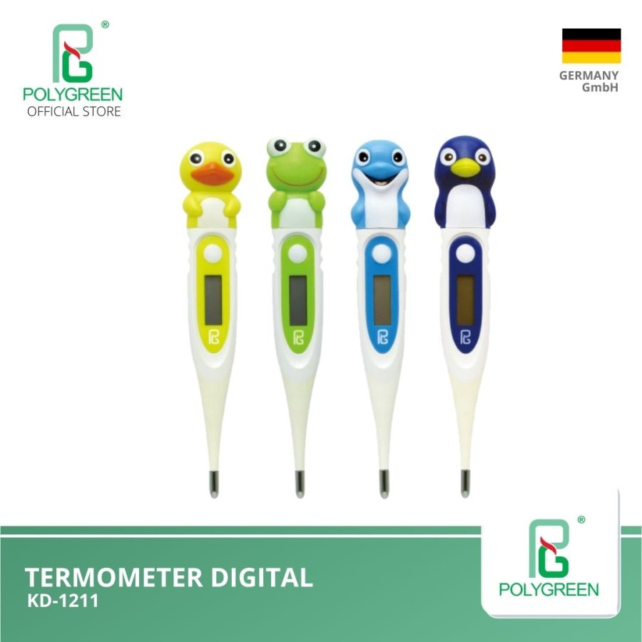 POLYGREEN THERMOMETER DIGITAL KIDDY KD-1211 TERMOMETER MEDICAL ONLINE MEDICALONLINE