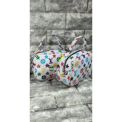 Tas Ms glow TOTEBAG MS GLOW transparant dimensi 21 x 9 x 18