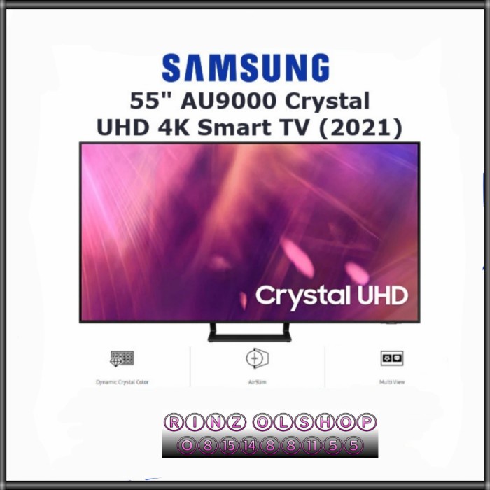 LED TV SAMSUNG 55AU9000 CRYSTAL UHD 4K SMART TV 55 AU9000