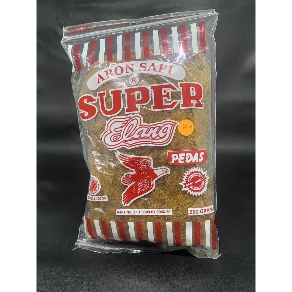 

Abon Sapi Super Cap Elang 250g (Manis/Pedas)