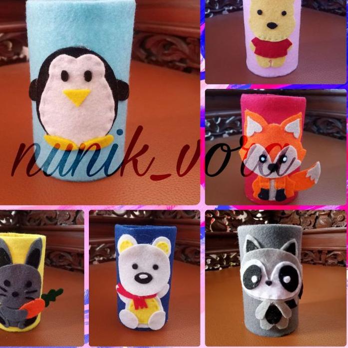 

Tempat pensil dari botol/kaleng bekas karakter animasi ノ