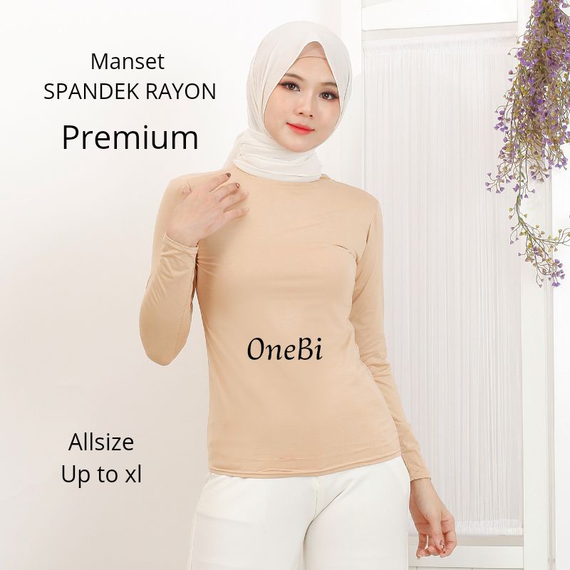 Manset Baju Turtleneck Rayon Super